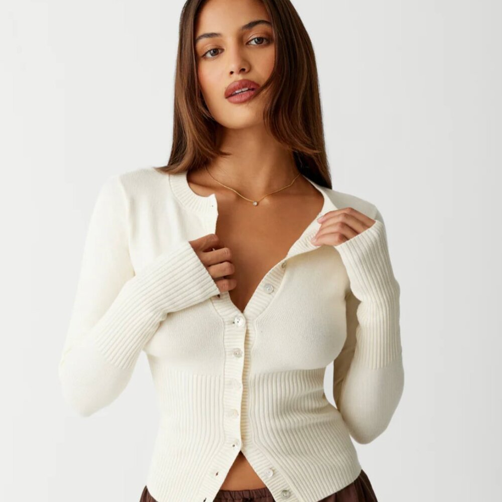 Frankie's Bikinis Lenon Cloud Cardigan